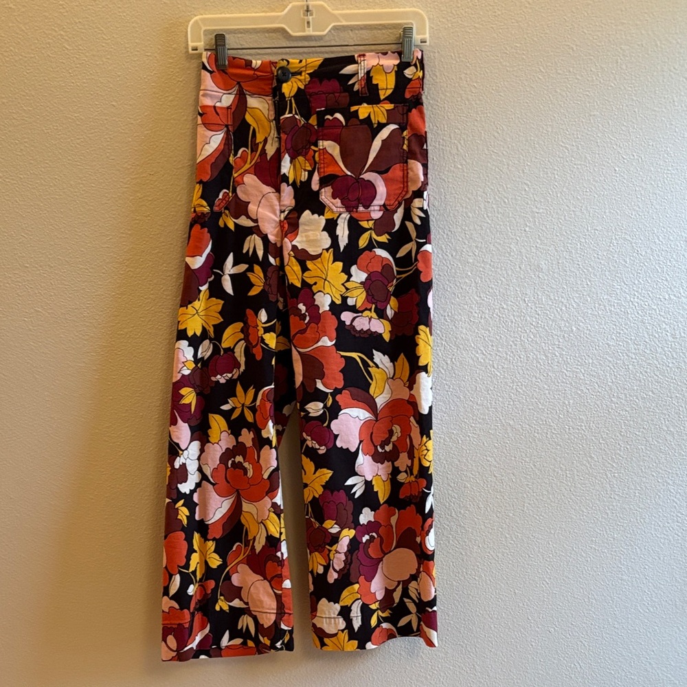 Maeve Floral Wide-Leg Pants - Multicolor